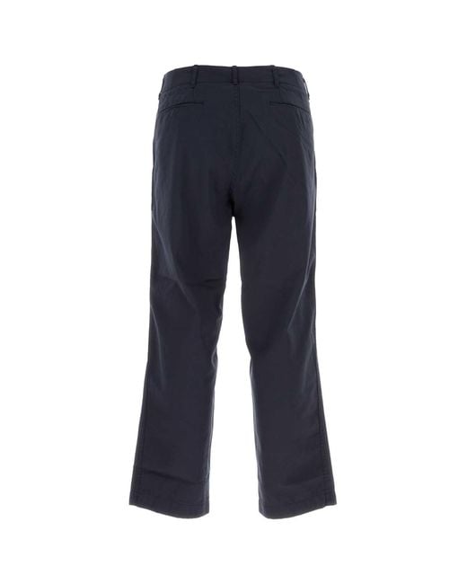 Nanamica Blue Wide Chino Pants for men