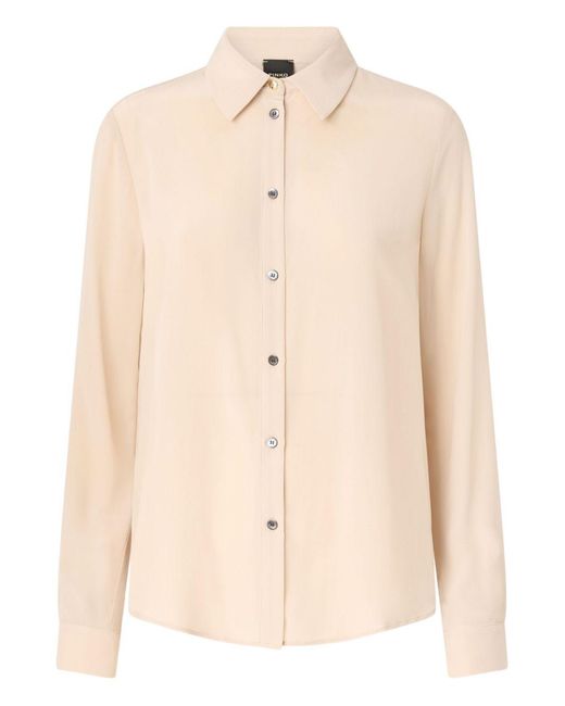 Pinko Button-Down Blouse in het Natural