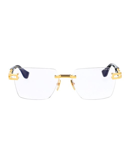 Rimless óptico DTX154 A 01 Gld Ink Dita Eyewear de color Metallic