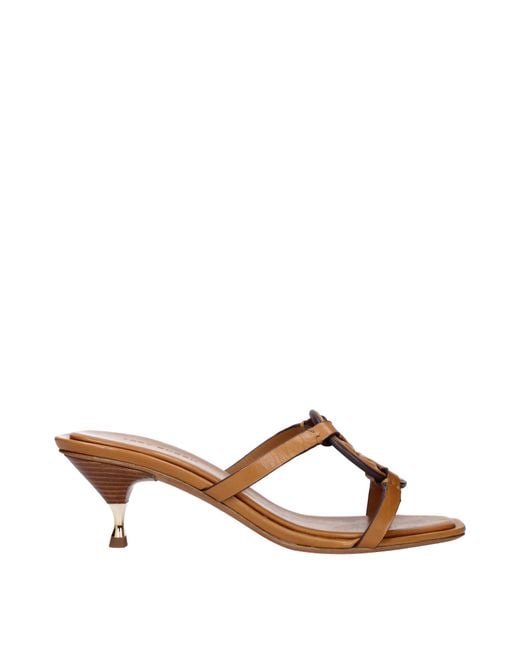 Tory Burch Brown Sandals/Caramel Leather