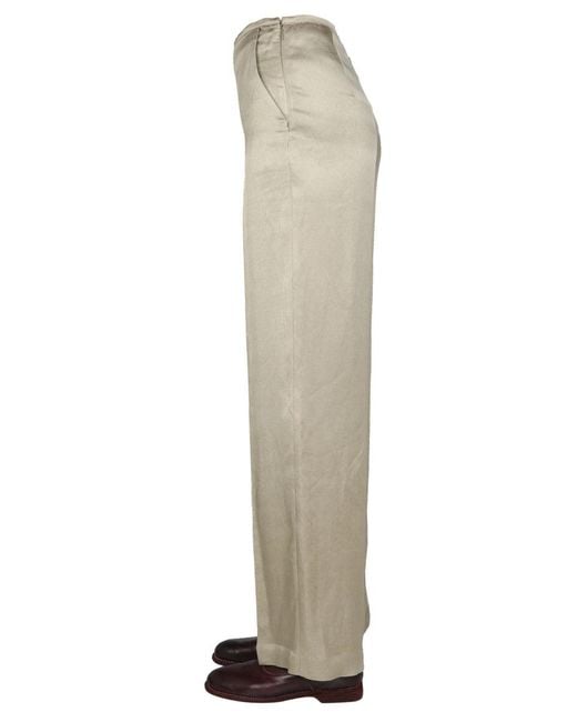 Alysi Natural Satin Trousers