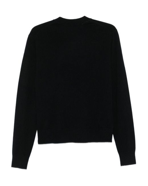 Acne Black Crewneck Sweater for men