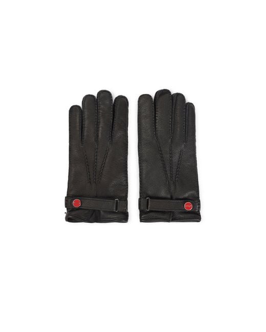 Kiton Black Gloves