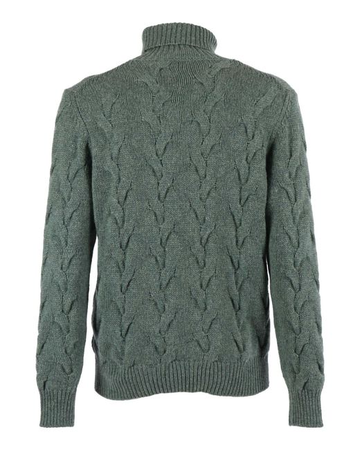 PHI FDL Green Ls High Neck Sweater Cashmere Turtleneck