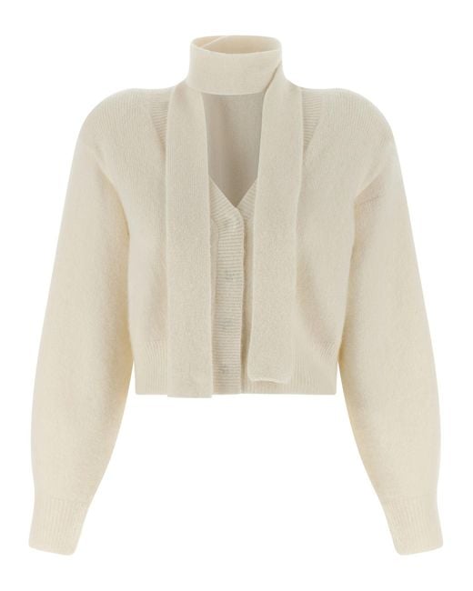Rotar Birger Christensen Buff Cardigan ROTATE BIRGER CHRISTENSEN de color Natural