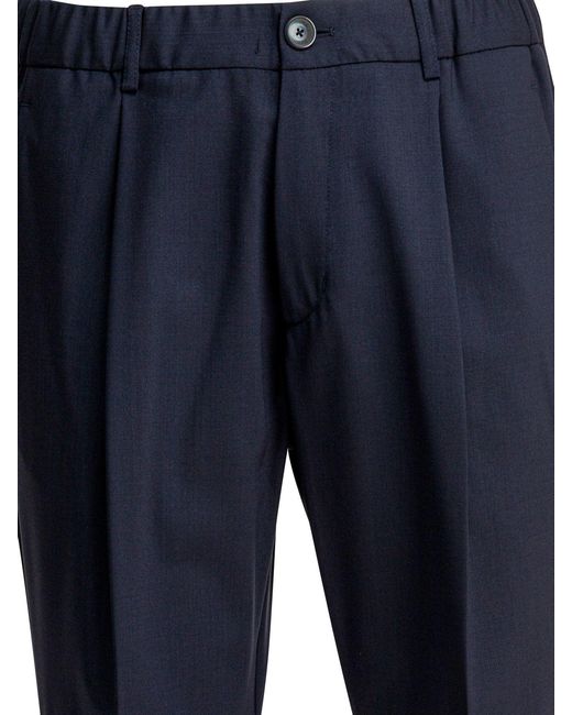 Herno Wollen Broek in het Blue voor heren