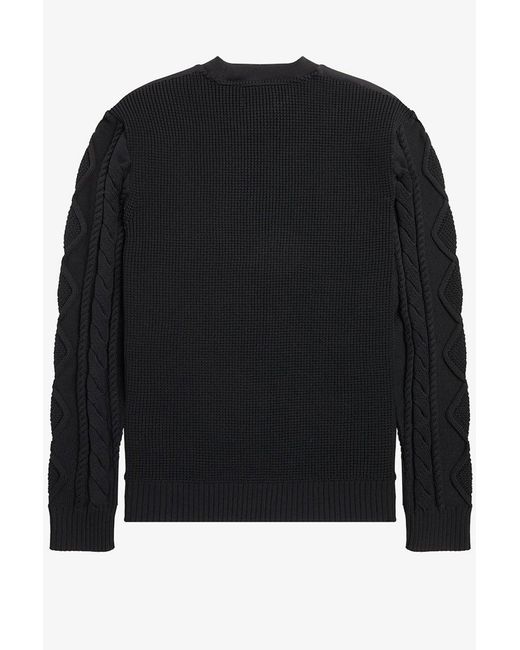 Fred Perry Black Sweatshirt for men