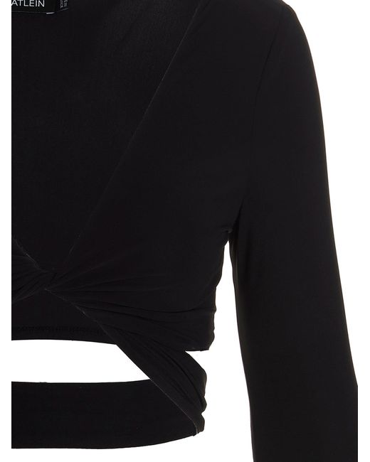 Cross Cortada Top Atlein de color Black