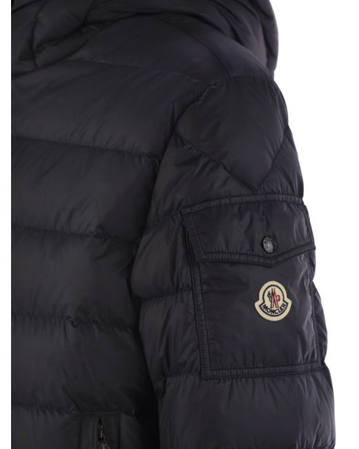 Moncler Najan Short Down Jacket Met Kap in het Black voor heren