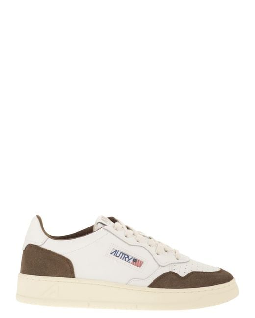 Autry White Medalist Low for men