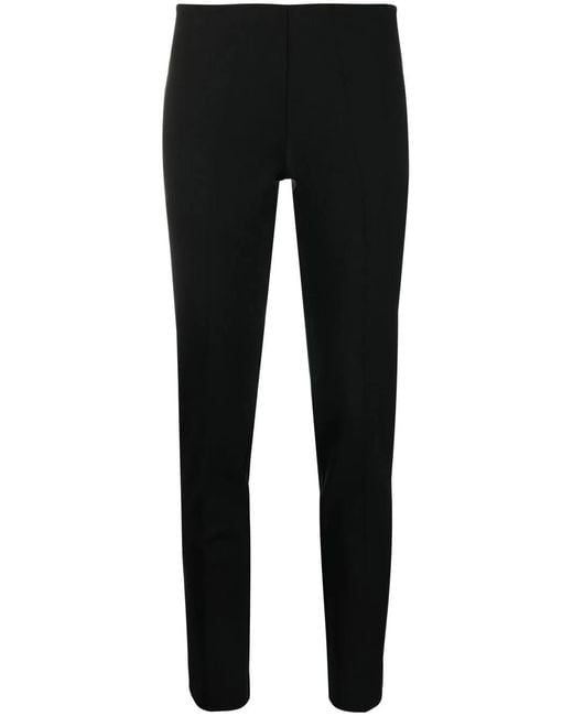 P.A.R.O.S.H. Black P.A.R.O..H. Mid-Rise Tapered Virgin Wool Trousers