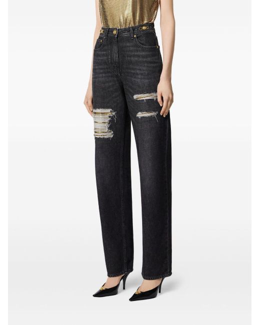 Versace Black Denim Cotton Jeans