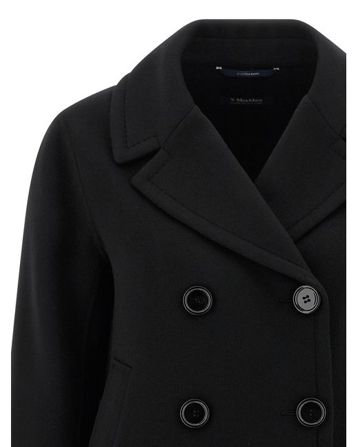 Max Mara Black 'Elise' Mantel