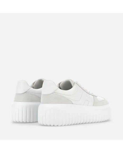 Hogan White H Stripes