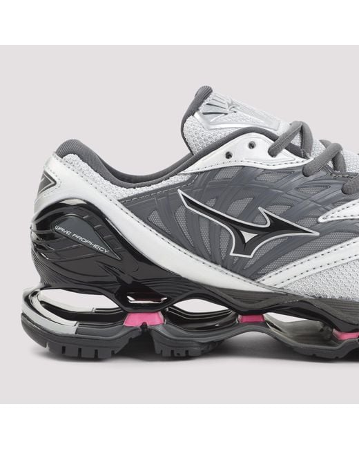 Mizuno Gray Wave Prophecy Ls Leather Sneaker
