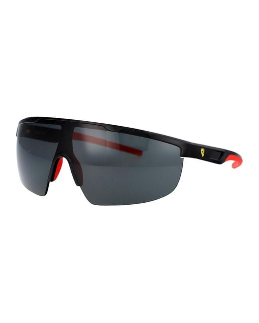 FERRARI SCUDERIA Black Squared Sunglasses 0 Fz6005 U 501/87
