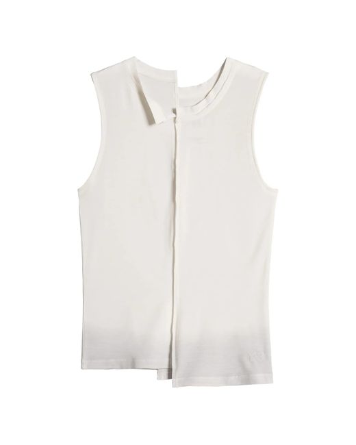 Y-3 Top Met Afwerking in het White
