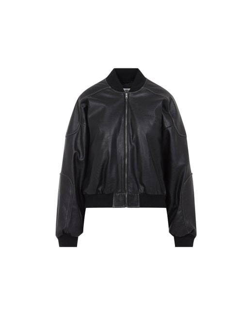 MM6 by Maison Margiela Black Bomber Jacket