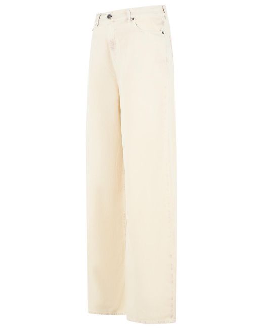 Golden Goose Deluxe Brand Natural 'Melody' Cotton Patalone