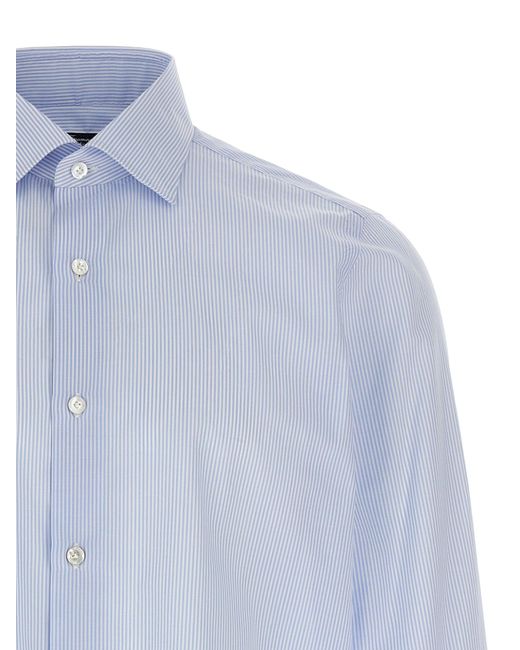 Camisa de 'Napoli' Finamore 1925 de hombre de color Blue