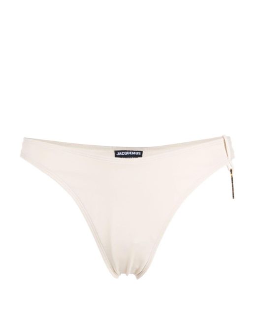Jacquemus White Le Bas De Maillot Bikinihöschen