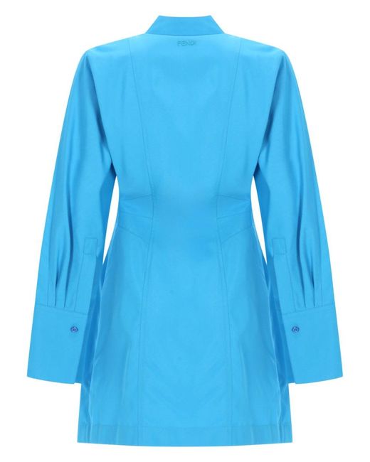 Fendi Blue Abito Mini