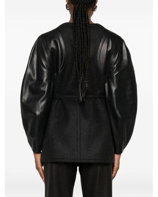Fendi Black Wool Midi Coat