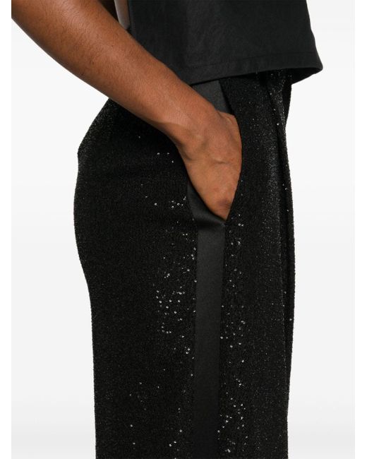 Max Mara Black Wool Blend Trousers