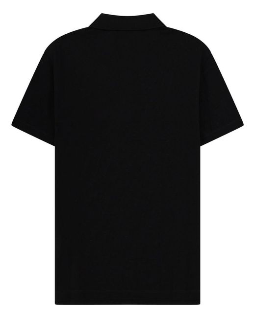 Versace Black Polo Con Logo