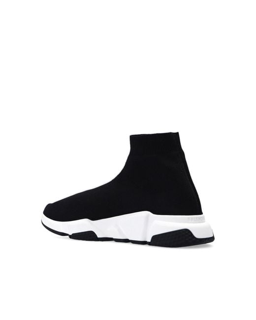 Balenciaga Black Turnschuhe Speed lace-up Graffiti