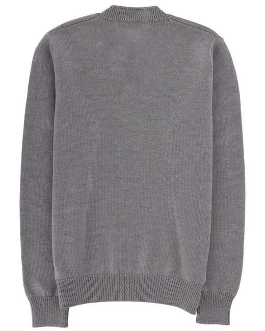 Fendi Gray Jersey With Logo for men