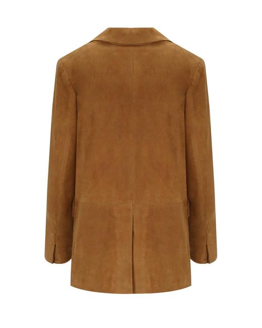 Myskin Brown Camel Single Breasted Blazer