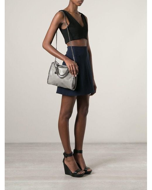 Stella McCartney Gray Falabella Mini Tote Bag