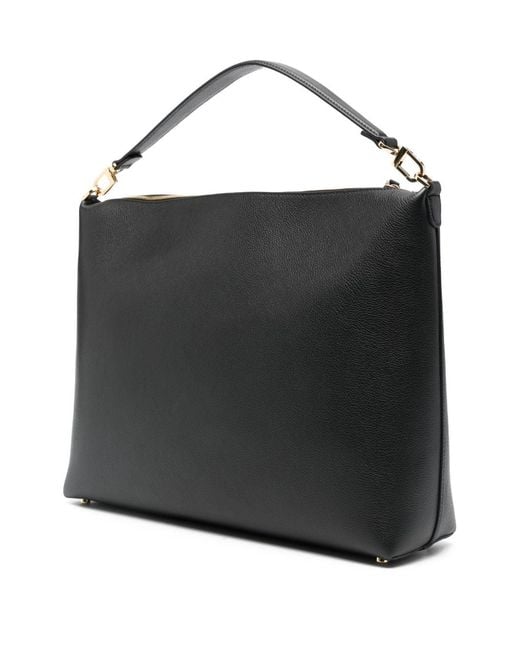 Totême  Black Medium Leather Tote Bag