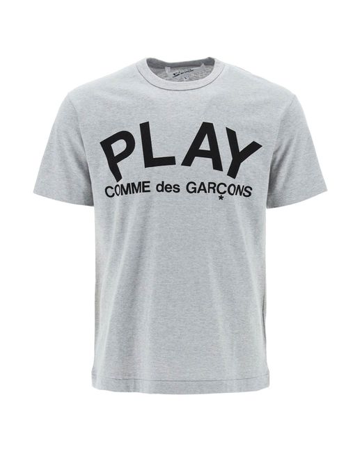 COMME DES GARÇONS PLAY Comme Des Garcons Speelt T -shirt Met Speelprint in het Gray voor heren