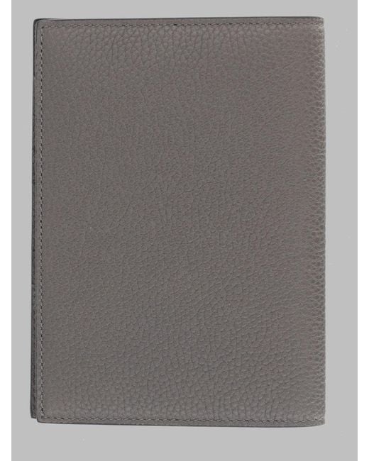 Tom Ford Gray Luxury Leather Wallet for men