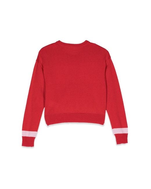 N°21 Red Logo Crew Neck Pullover for men