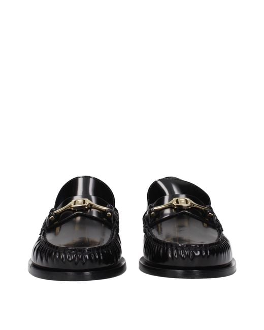 Ferragamo Black Harry Leather Loafers