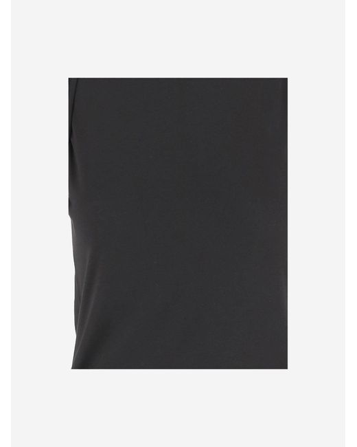 Jacquemus Black Cotton Top With Back Button Placket