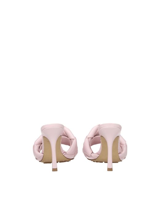 Bottega Veneta Pink Sandals/Cameo Leather