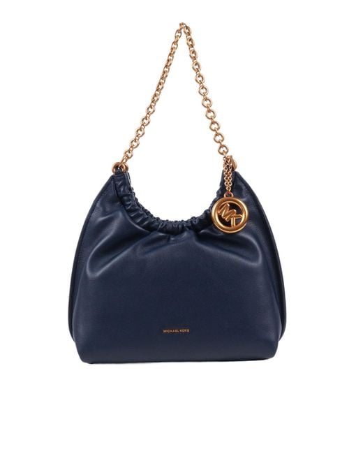 Michael Kors Blue Md Cinch Pouchette