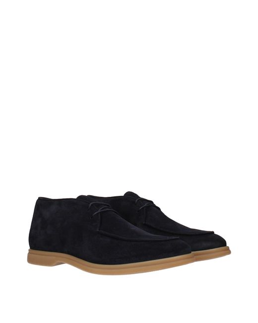 Eleventy Blue Derby Suede/Dark