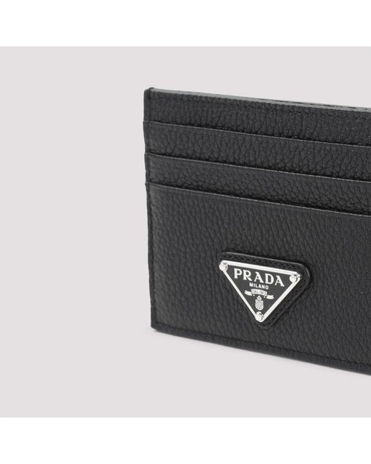 Tarjetero Prada de color Black