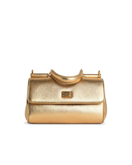 Dolce & Gabbana Natural 'My Sicily' Leather Handbag