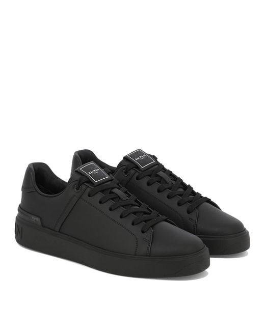 Balmain Sneakers mit Kontrasteinsatz in Black für Herren