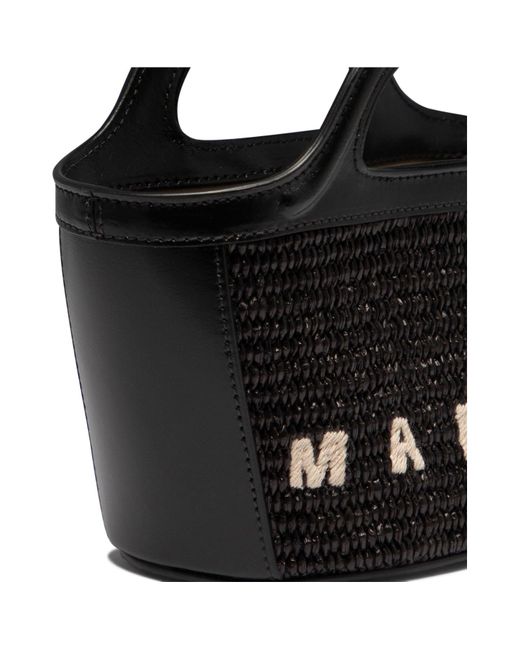 Marni Black "Tropicalia Micro" Handtasche