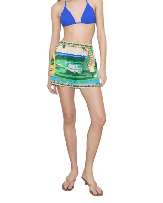 Tory Burch Bedrukte Kampshort in het Green