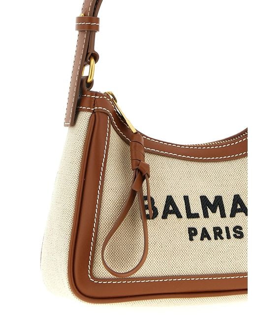 Balmain Metallic 'B Armee' Umhängetasche
