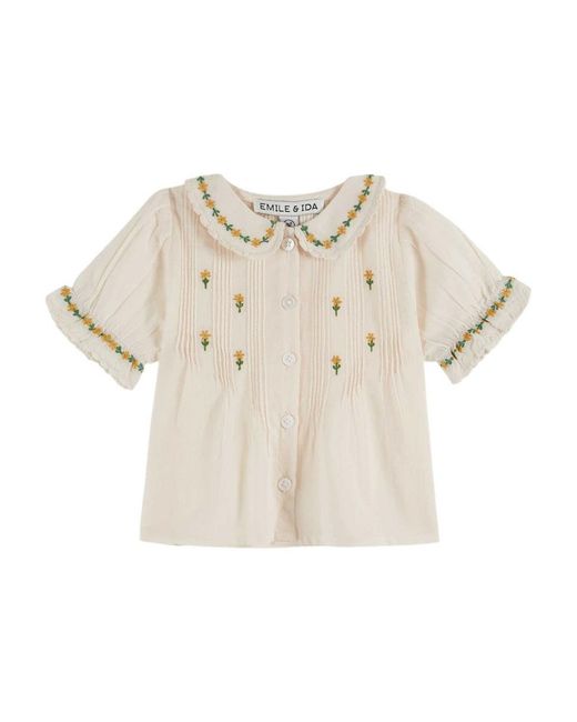 Emile Et Ida Natural Emile & Ida Blouse Brodee