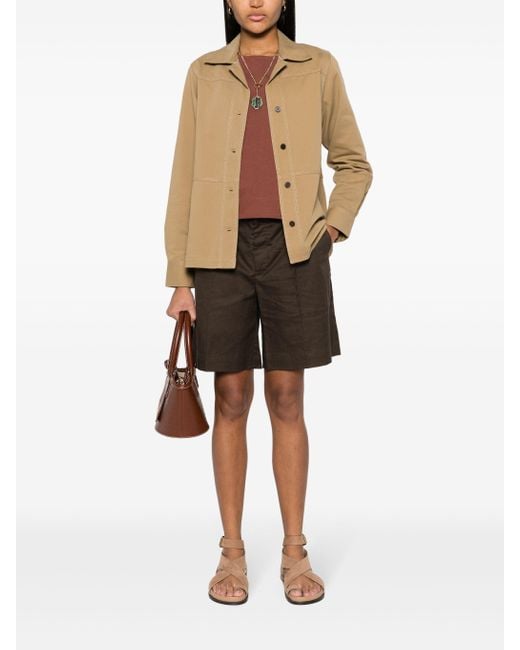 Closed Natural Itted Overshirt Clothing